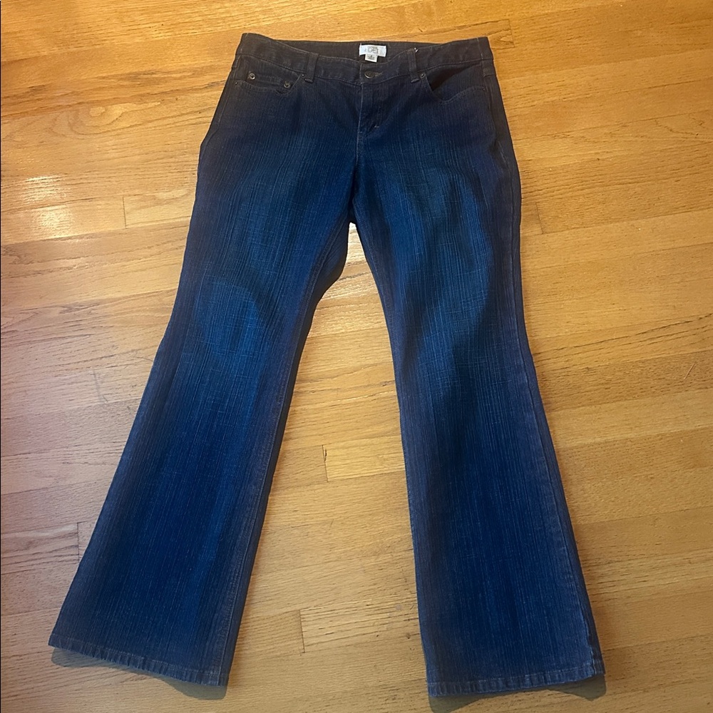 Dark Rinse Flared Jeans Loft brand. NWOT